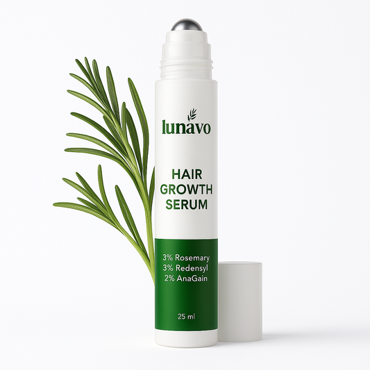 Lunavo Hair Growth Serum | 3% Rosemary, 3% Redensyl, 2% AnaGain