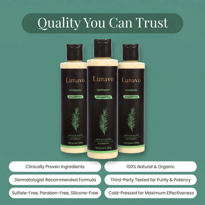Lunavo Rosemary Hair Growth Shampoo