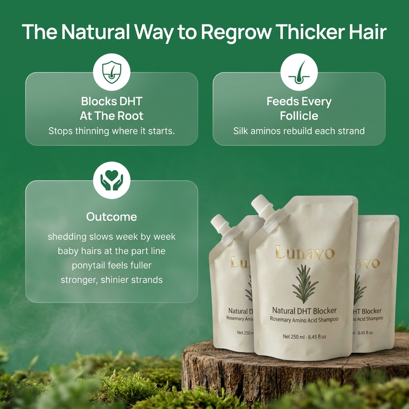 The natural way to regrow thicker hair - Lunavo benefits