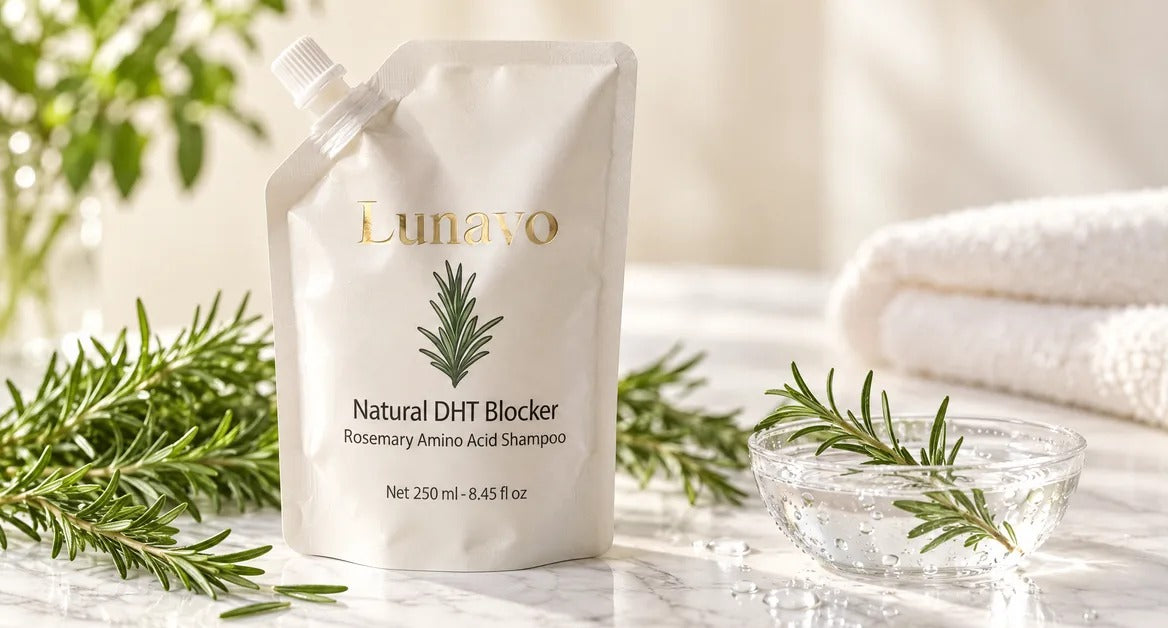 Lunavo pouch with fresh rosemary