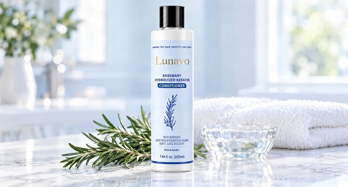 Lunavo conditioner with fresh rosemary